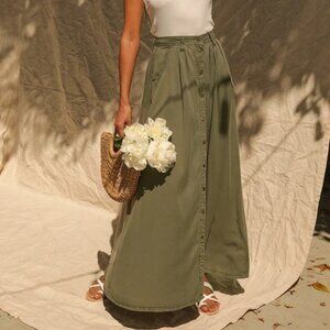Pistola "My Squad" Snap Front Maxi Skirt.